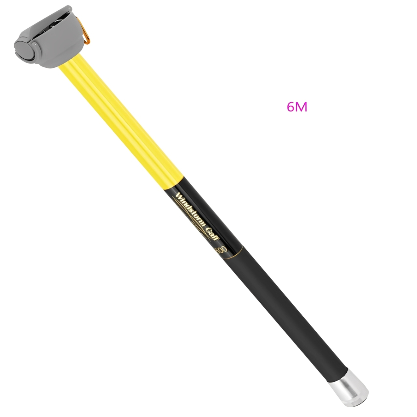 Fishing Rod Carbon Fiber - SANLIKE 6M Teleskop-Tintenfischrute aus Edelstahl mit
