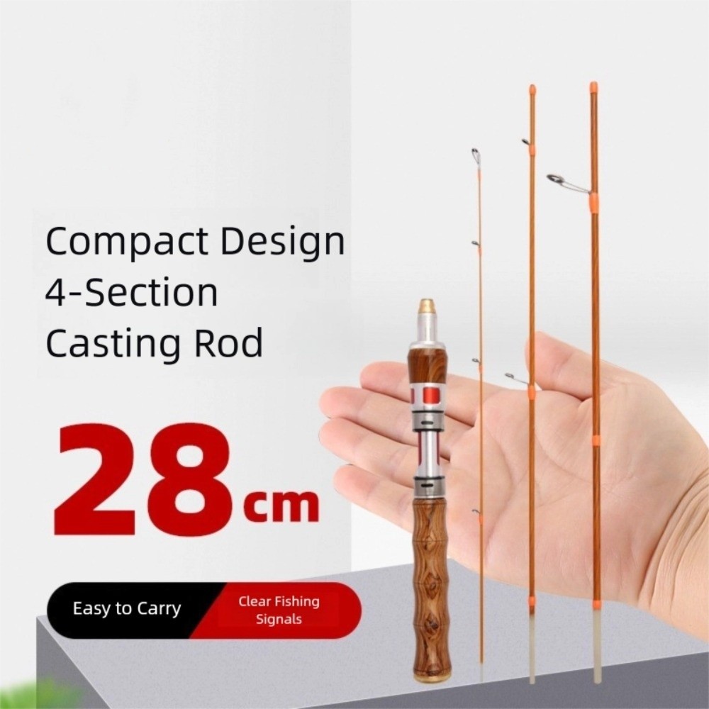 Fishing Rod Ice - 4-teilige Spinnrute mit UL-Leistung, 1,4 m,
