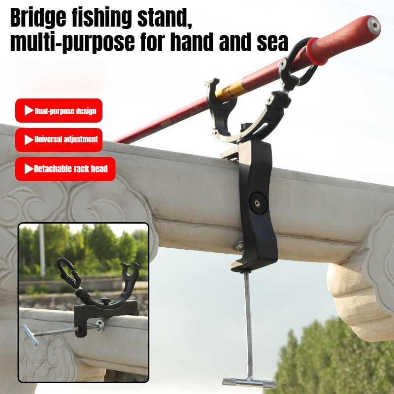 Fishing Rod Rack - 360 ° Drehbarer, verstellbarer, robuster Rutenhalter,
