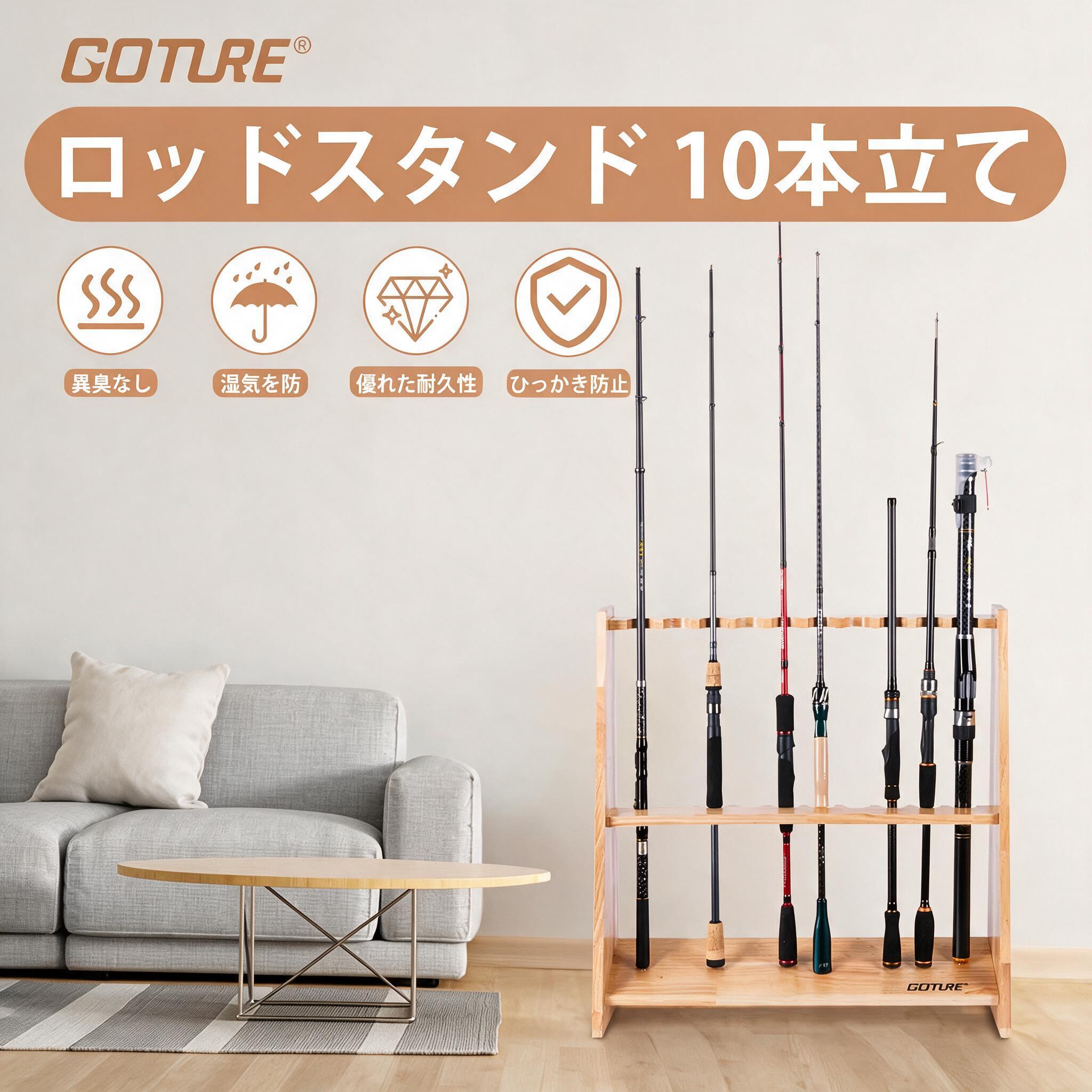 Goture Holz-Angelrutenhalter f – Fishing Rod Rack Bewertung und Preis