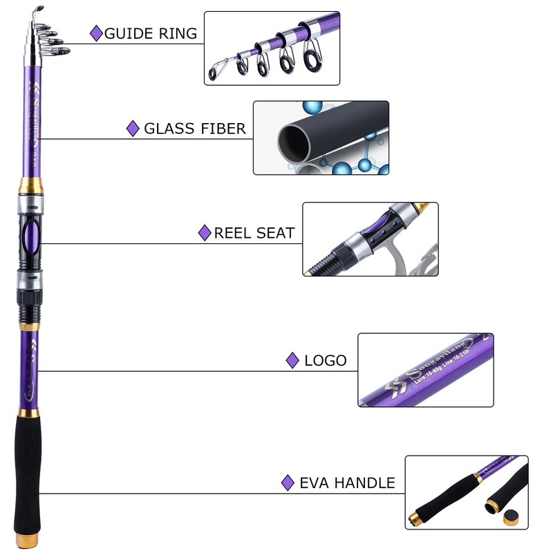 Sougayilang 4 Farben Teleskop  – Fishing Rod Surf Bewertung und Preis