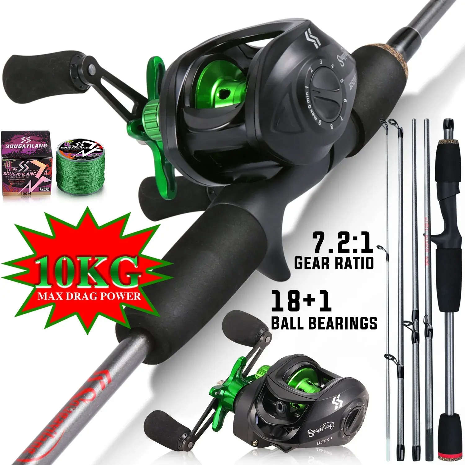 Sougayilang Angelruten-Kombina – Fishing Rod Carbon Fiber Bewertung und Preis