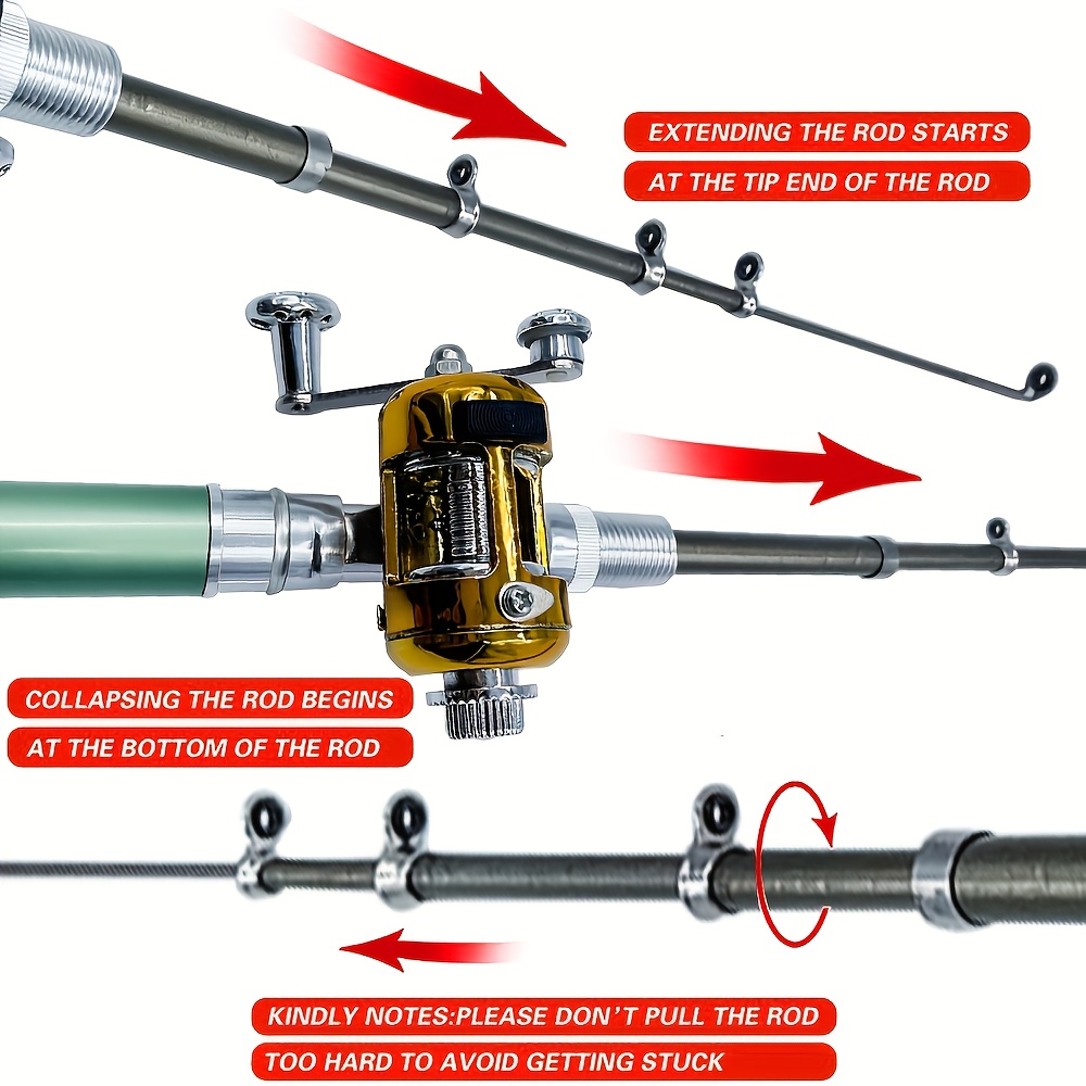 Taschen-Eis-Angelrute- und Rol – Fishing Rod Ice Bewertung und Preis