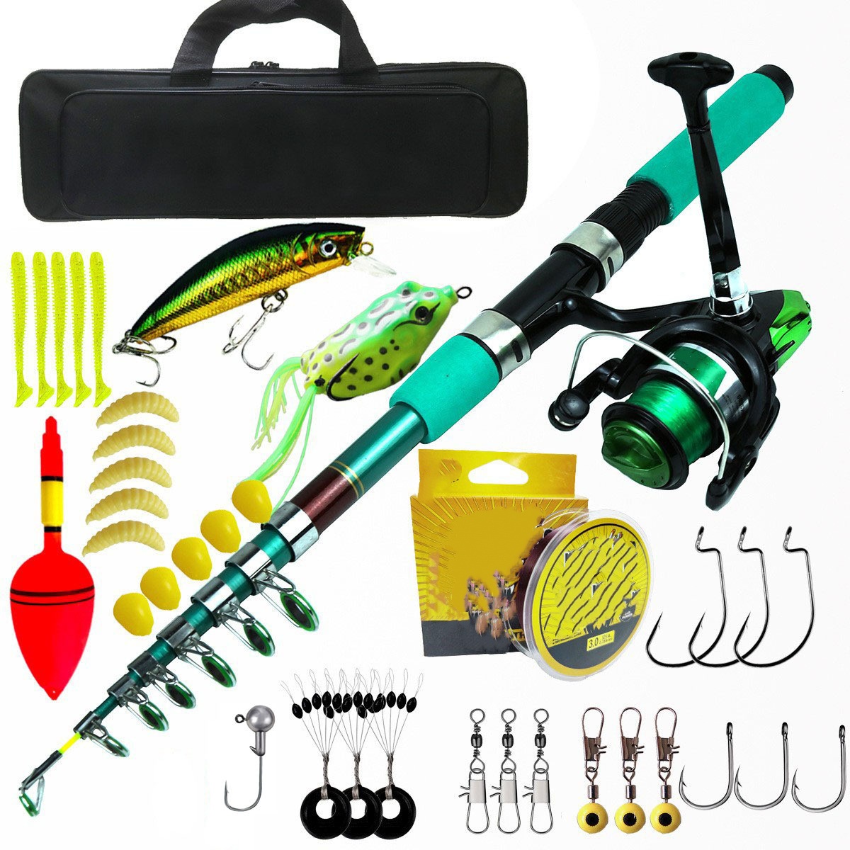 Tragbares Ultraleichtes Karpfe – Fishing Rod Spinning Bewertung und Preis